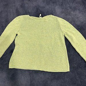 Eileen Fisher Green Knit Sweater